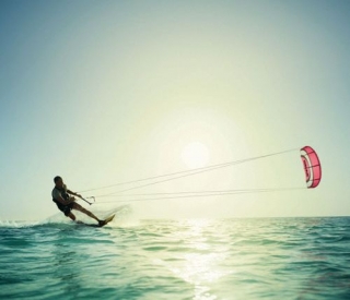  Kitesurf al atardecer 